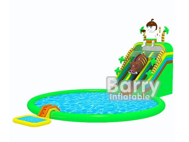 China Cartoon Jurassic Park , Inflatable Water Park Price BY-AWP-078